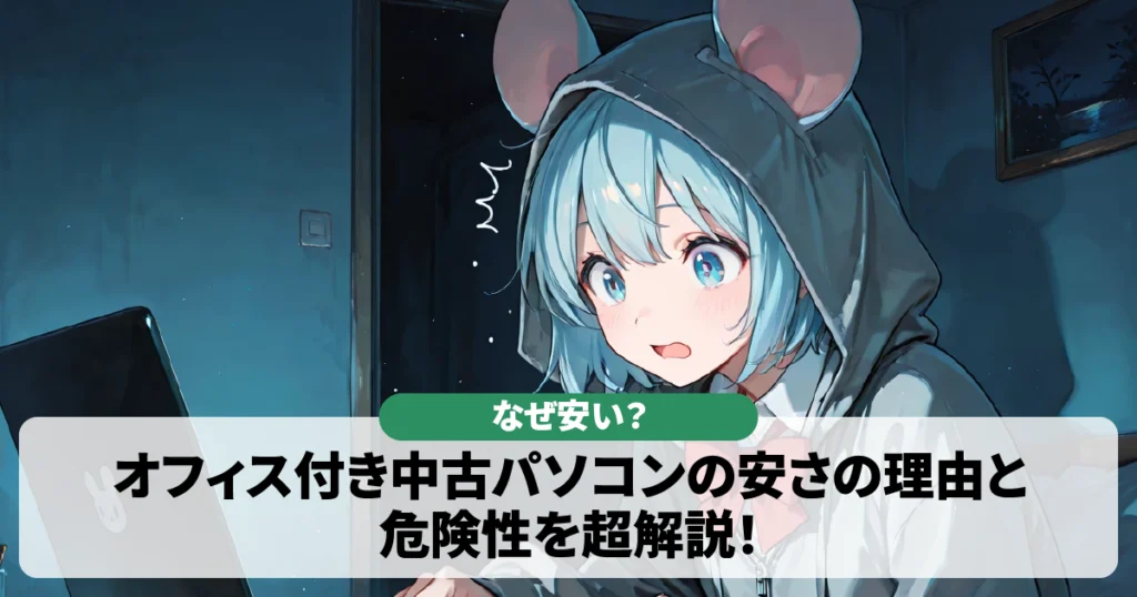 【なぜ安い？】オフィス付き中古パソコンの安さの理由と危険性