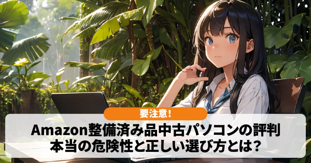 【要注意】Amazon整備済み品中古パソコンの評判を徹底解説!本当の危険性と正しい選び方とは?