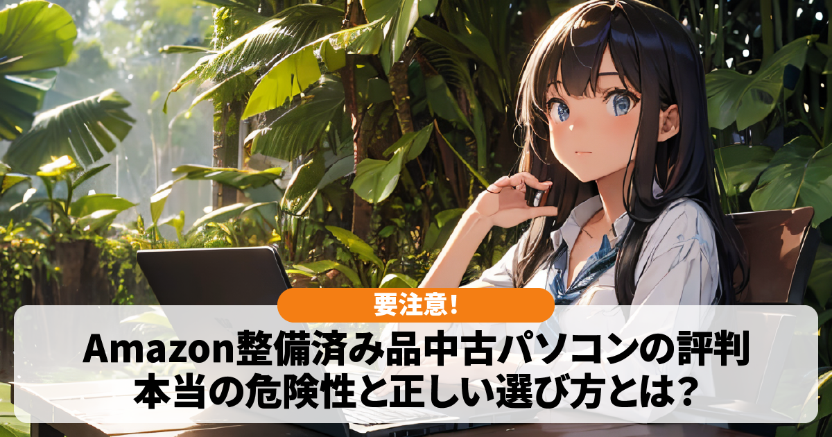 【要注意】Amazon整備済み品中古パソコンの評判を徹底解説！本当の危険性と正しい選び方とは？
