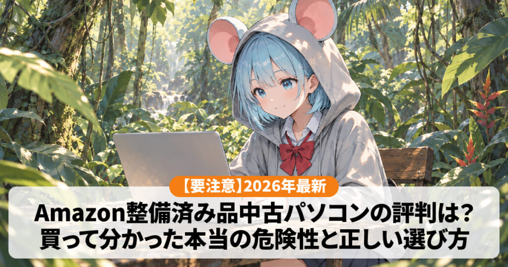【評判】Amazon整備済み品中古パソコンはやめとけ?買って分かった危険性とは?