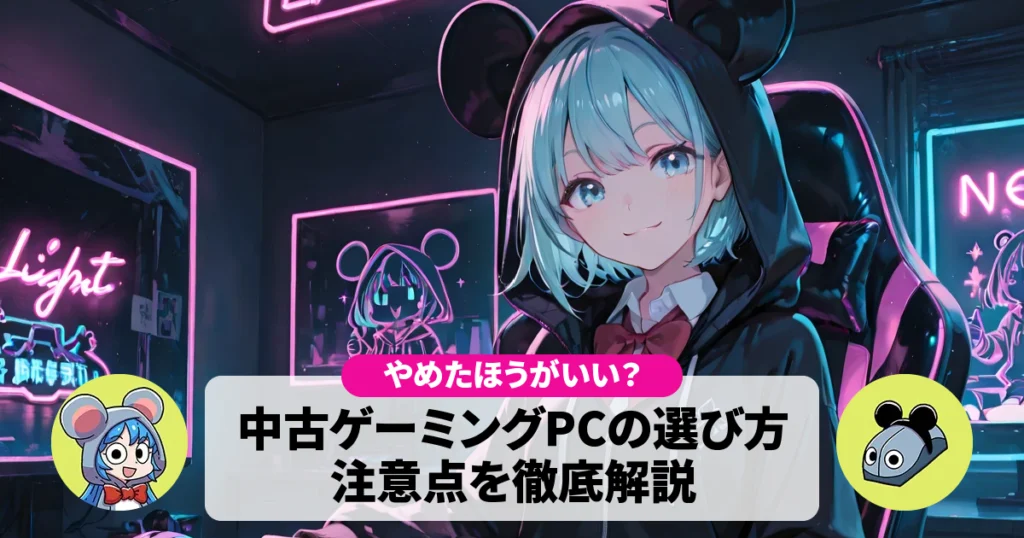 【やめたほうがいい？】中古ゲーミングPCってどうなの？注意点と選び方