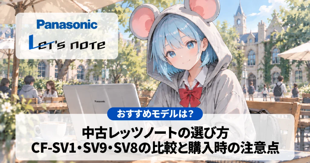 中古レッツノートの選び方｜SV1・SV9・SV8比較と購入時の注意点