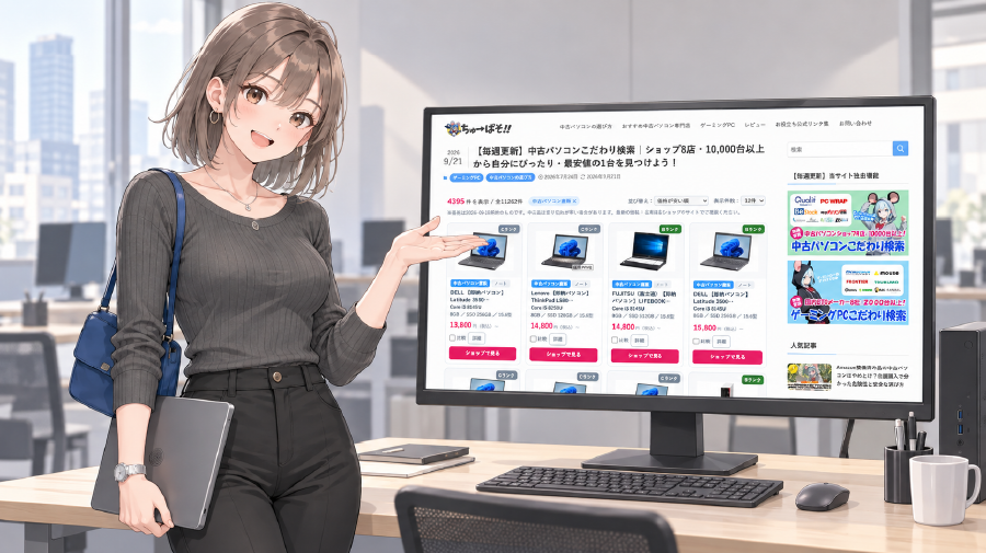 【毎週更新】中古パソコン直販の最新在庫をチェック