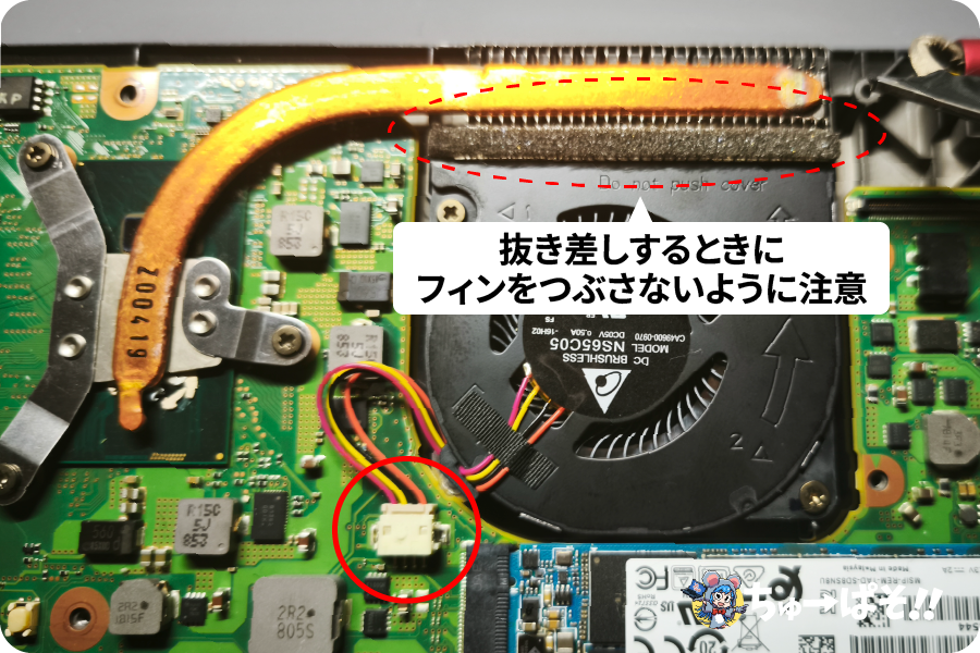 ⑦ ヒートシンク・冷却ファン