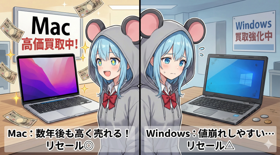 リセールバリューはMacが高い