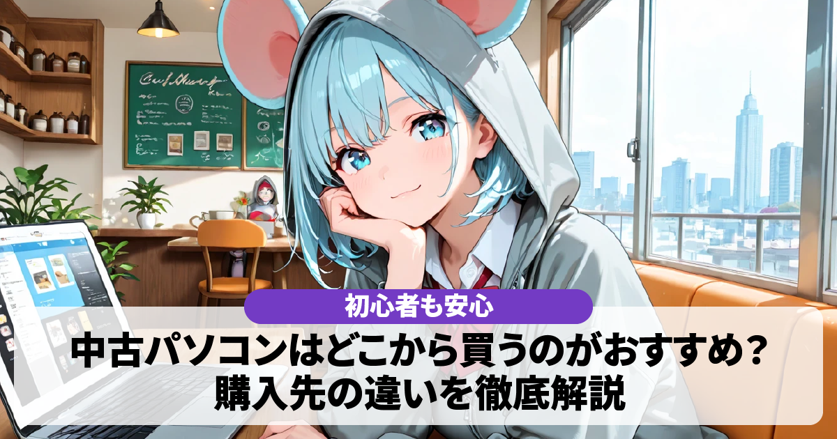 中古パソコンはどこから買うのがおすすめ？購入先の違いを徹底解説