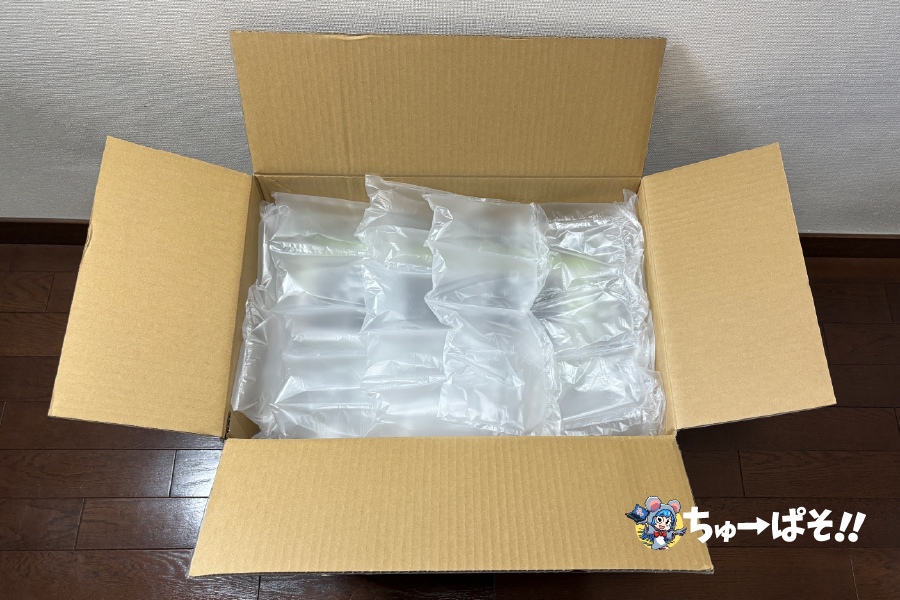 厚手の緩衝材でしっかりガード
