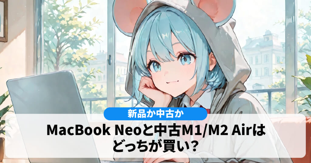 【新品か中古か】MacBook Neoと中古M1/M2 Airはどっちが買い？