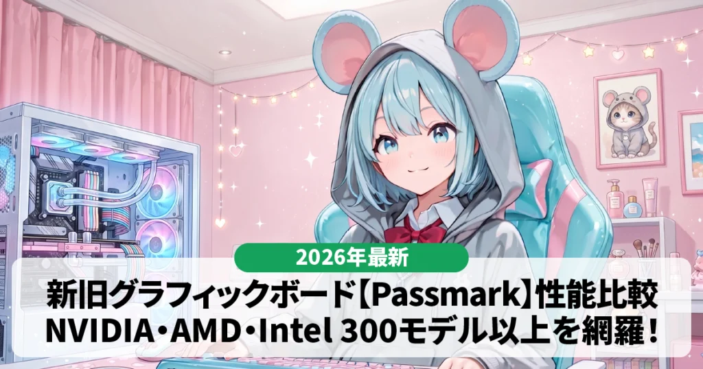【2026最新】グラフィックボード(GPU)性能比較表